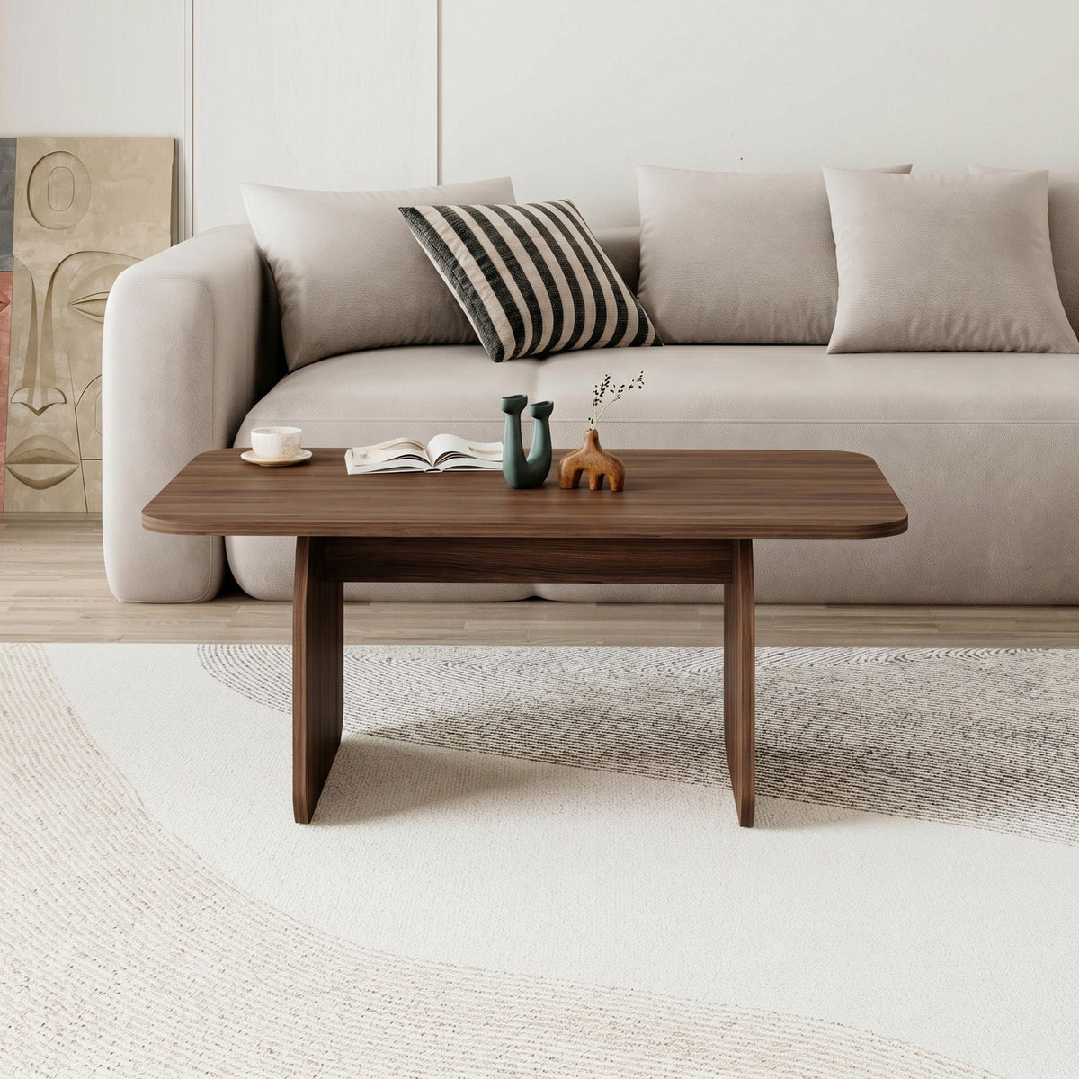 Pietra - Coffee Table - Milano Walnut