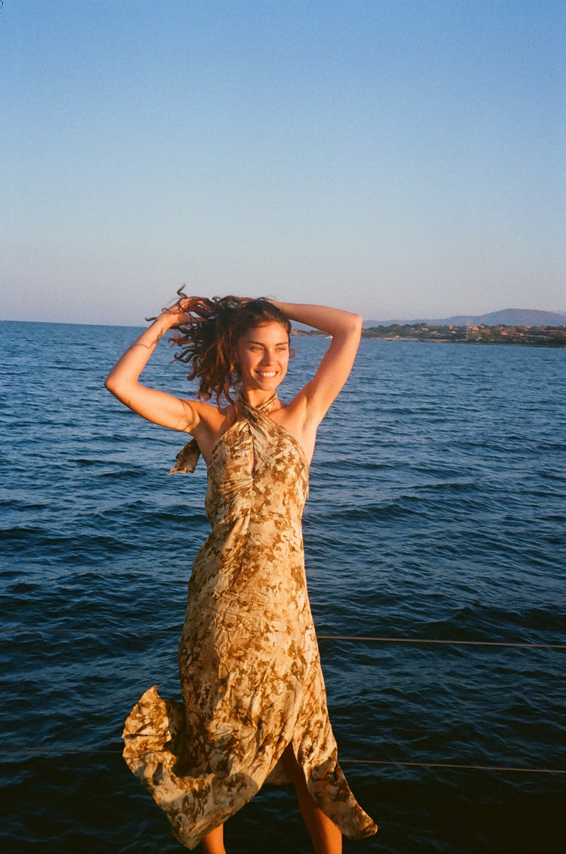 Caleana Midi Dress - Green