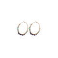 Iancura Creole Hoop Earrings - Multicoloured