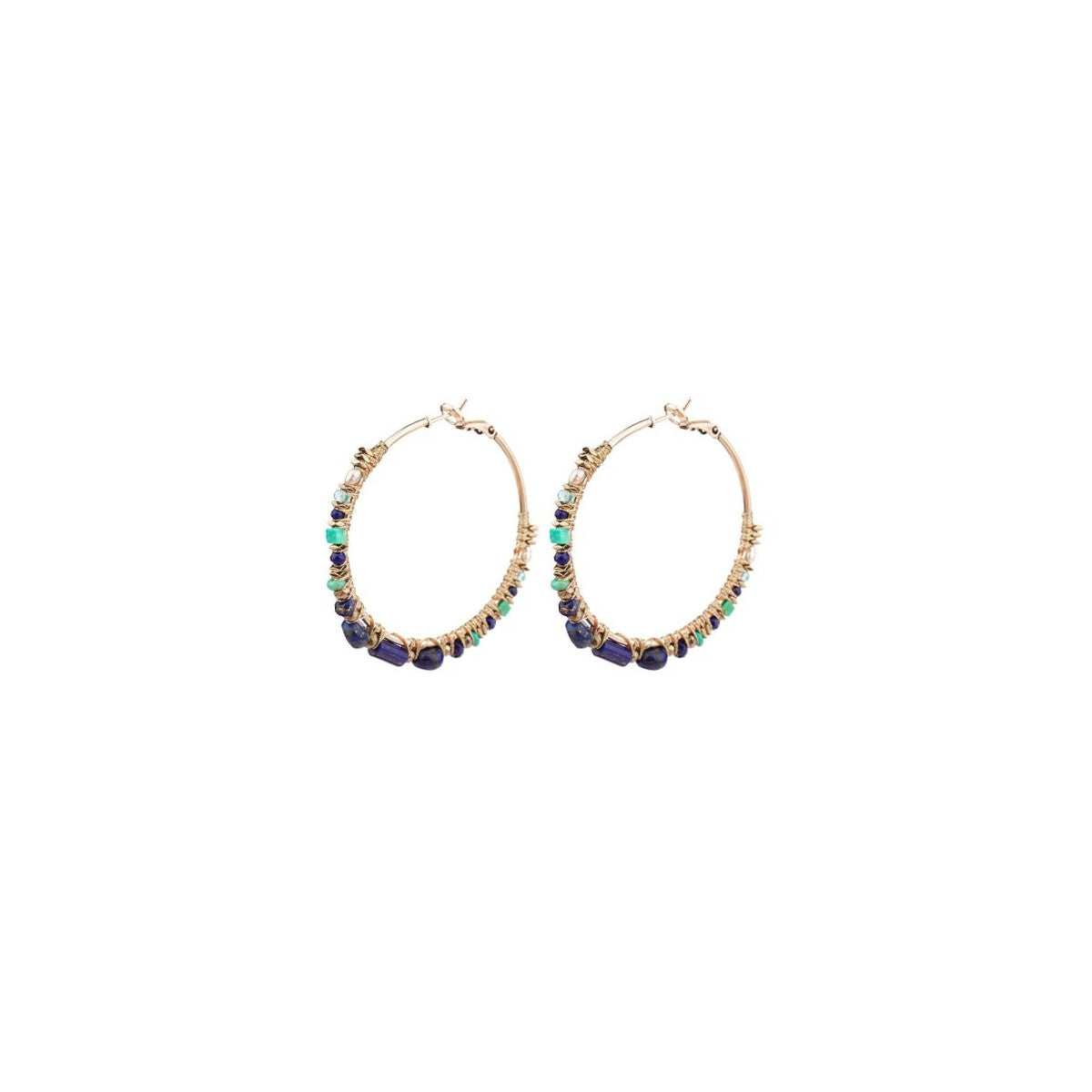 Iancura Creole Hoop Earrings - Multicoloured