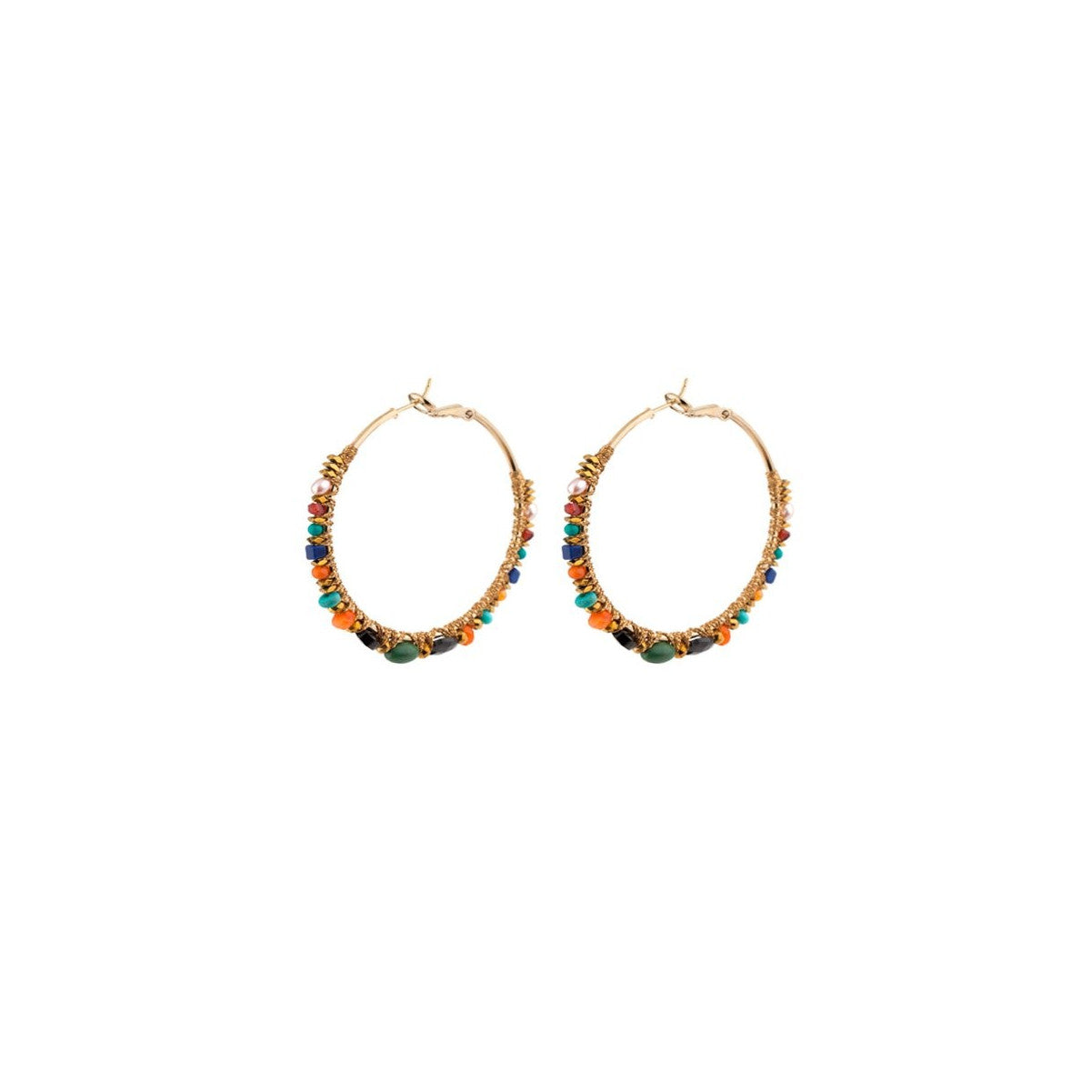 Pendientes de aro anchos Iancura - Multicolor