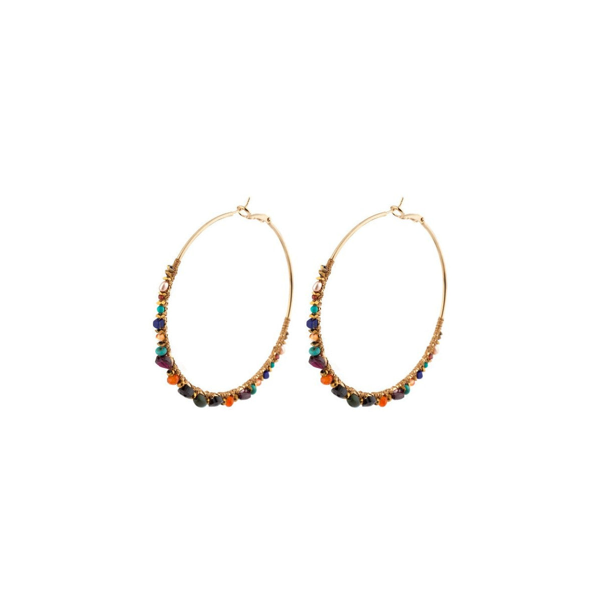 Pendientes Aros Iancura - Multicolores