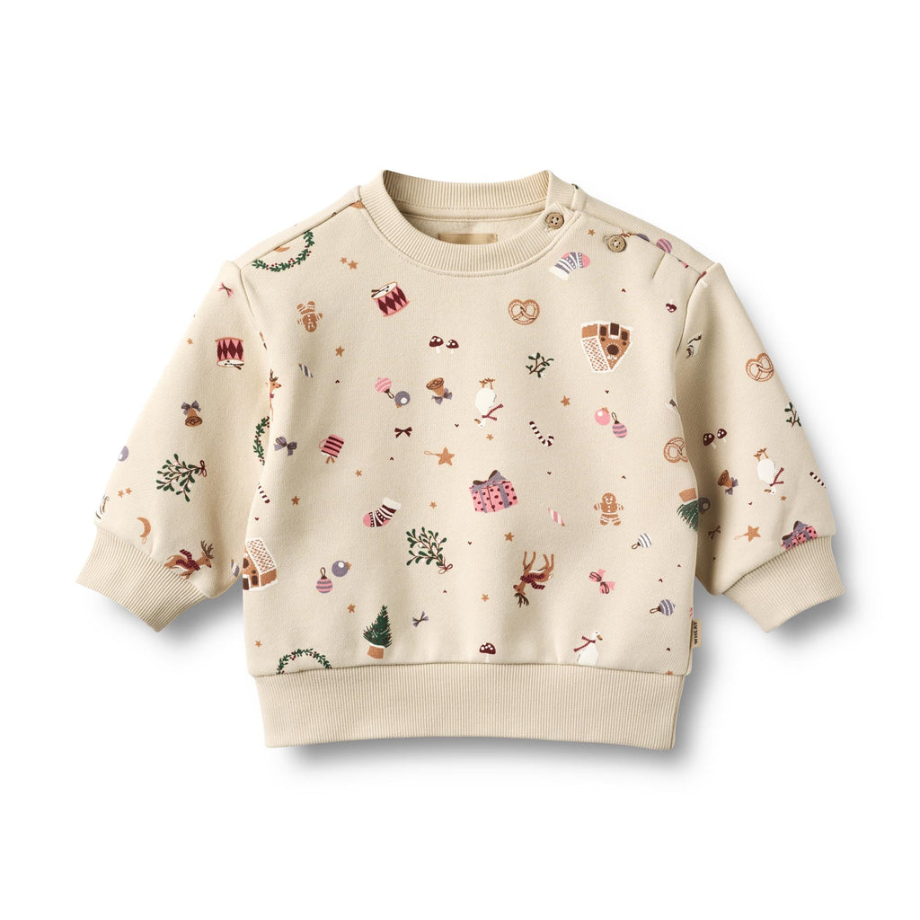 Sweat L/S Elliot - Offwhite Holiday - Bébé