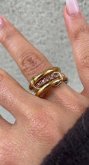 Anillo de alta costura de colores