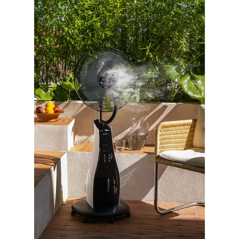 Air Mist - Ventilateur Brumisateur Oscillant Avec Télécommande - Noir