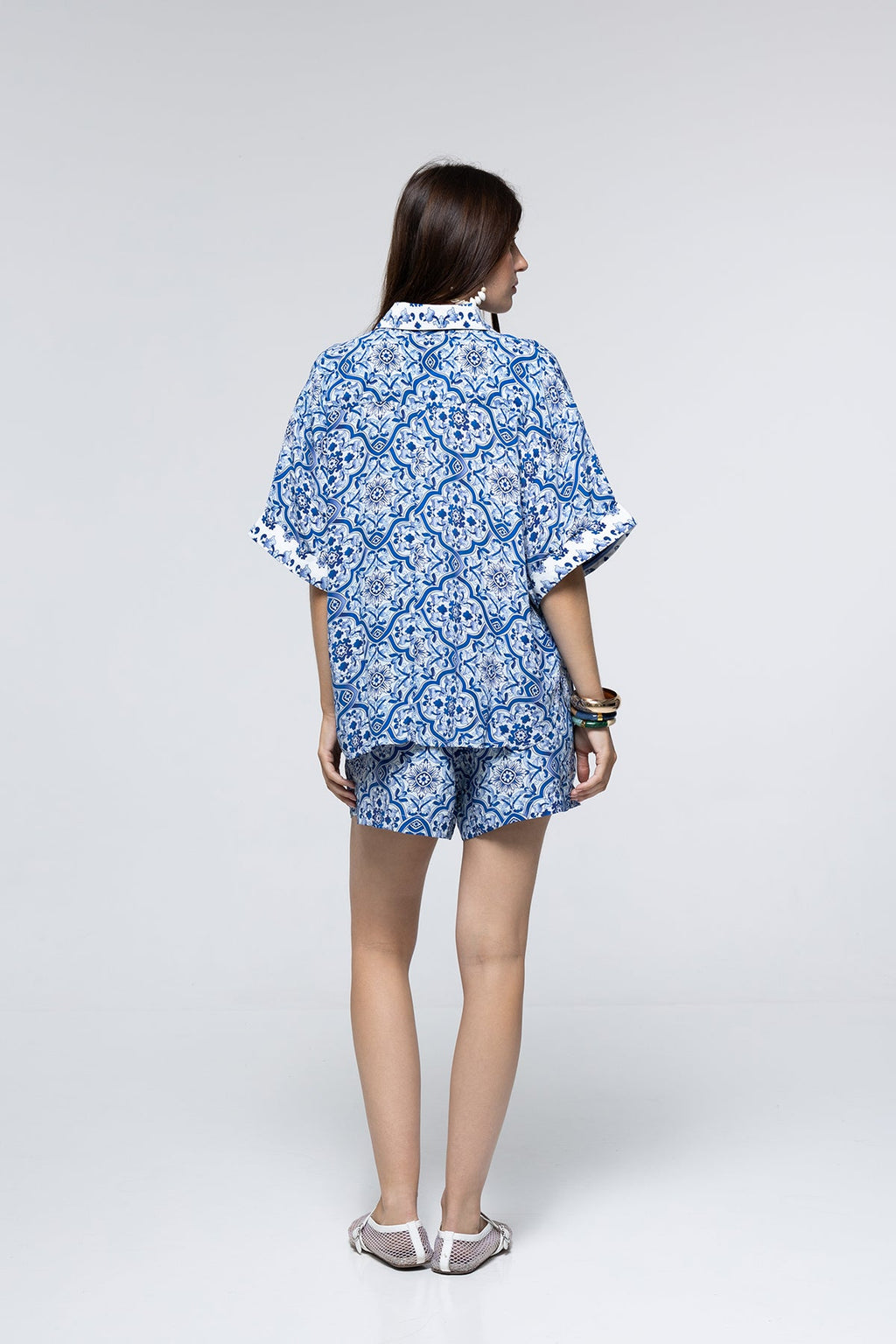 Alexia Shorts - Blue Tile