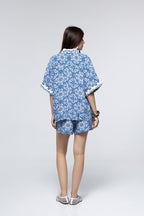 Alexia Shorts - Blue Tile