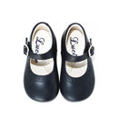 Chaussures Babies Charles Ix Alice À Boucle - Cuir Marine - Fille
