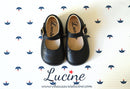 Chaussures Babies Charles Ix Alice À Boucle - Cuir Marine - Fille