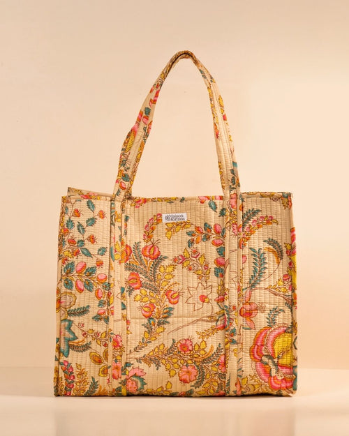 Sac Cabas Deepa - Beige Pastel