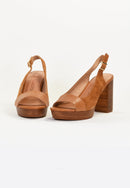 Sandalias Tacón Richy - Camel