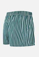 Caleçon À Rayures Vert Sapin En Coton - Jacques Rayures Vert Sapin