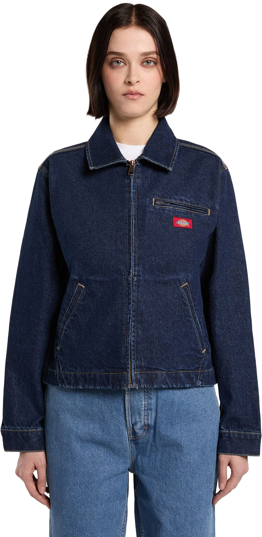Dickies Denim Painter Jacket W Dark Indigo - Dark Indigo