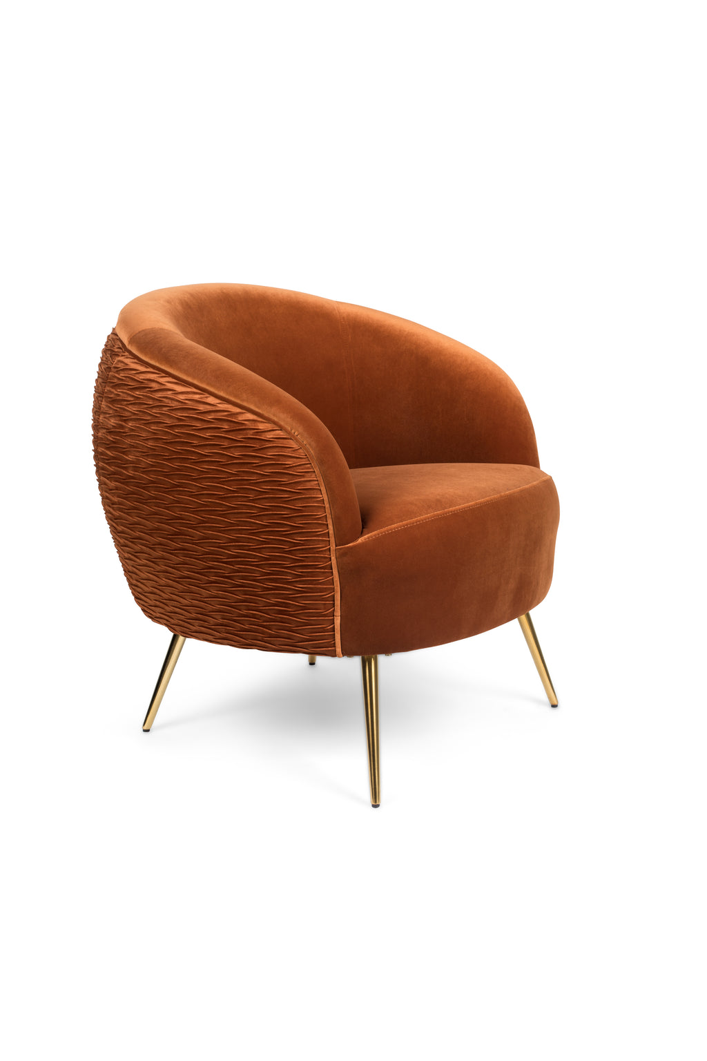 So Curvy - Fauteuil lounge - Tissu - Orange