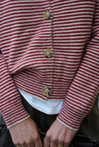 Red/Ecru Striped Clément Vest
