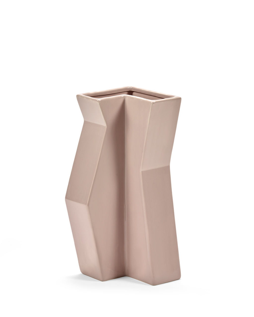 Sculptural Confluence Part 1 Bebop - Vase °4 - Grès - Rose