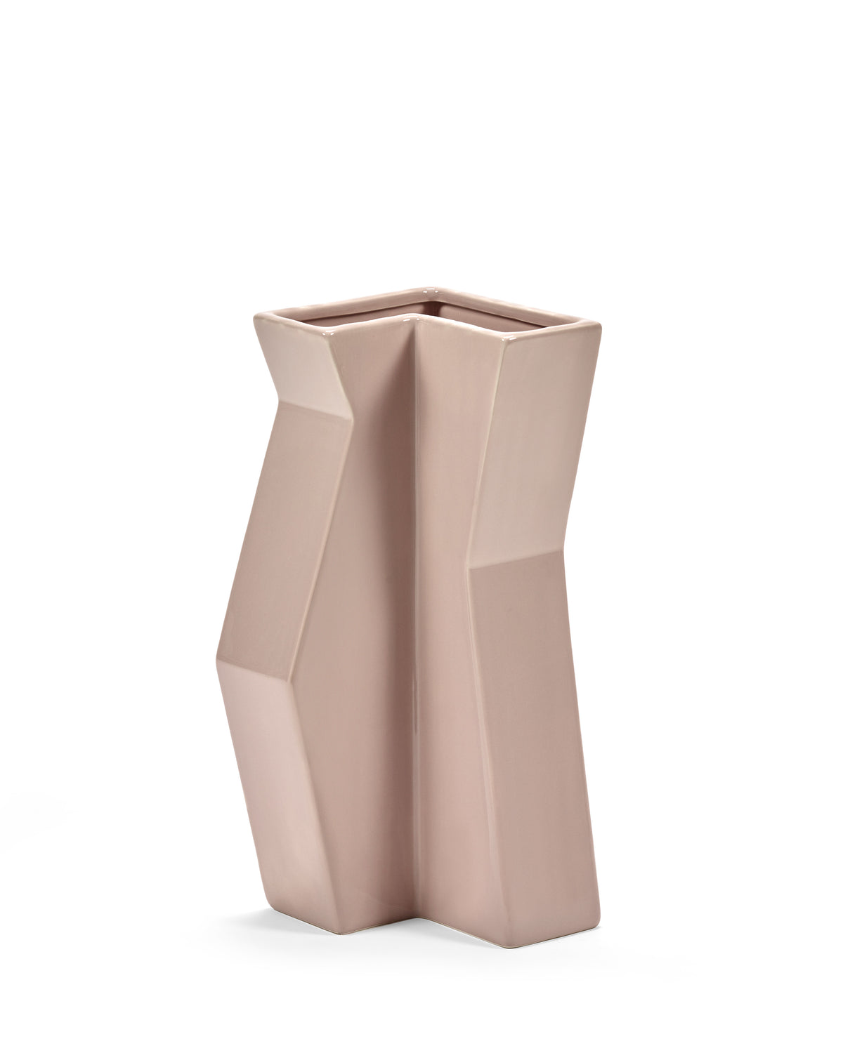 Sculptural Confluence Part 1 Bebop - Vase °4 - Grès - Rose