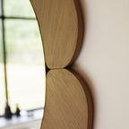 Sara - Miroir Rond - Mindi Clair - Naturel