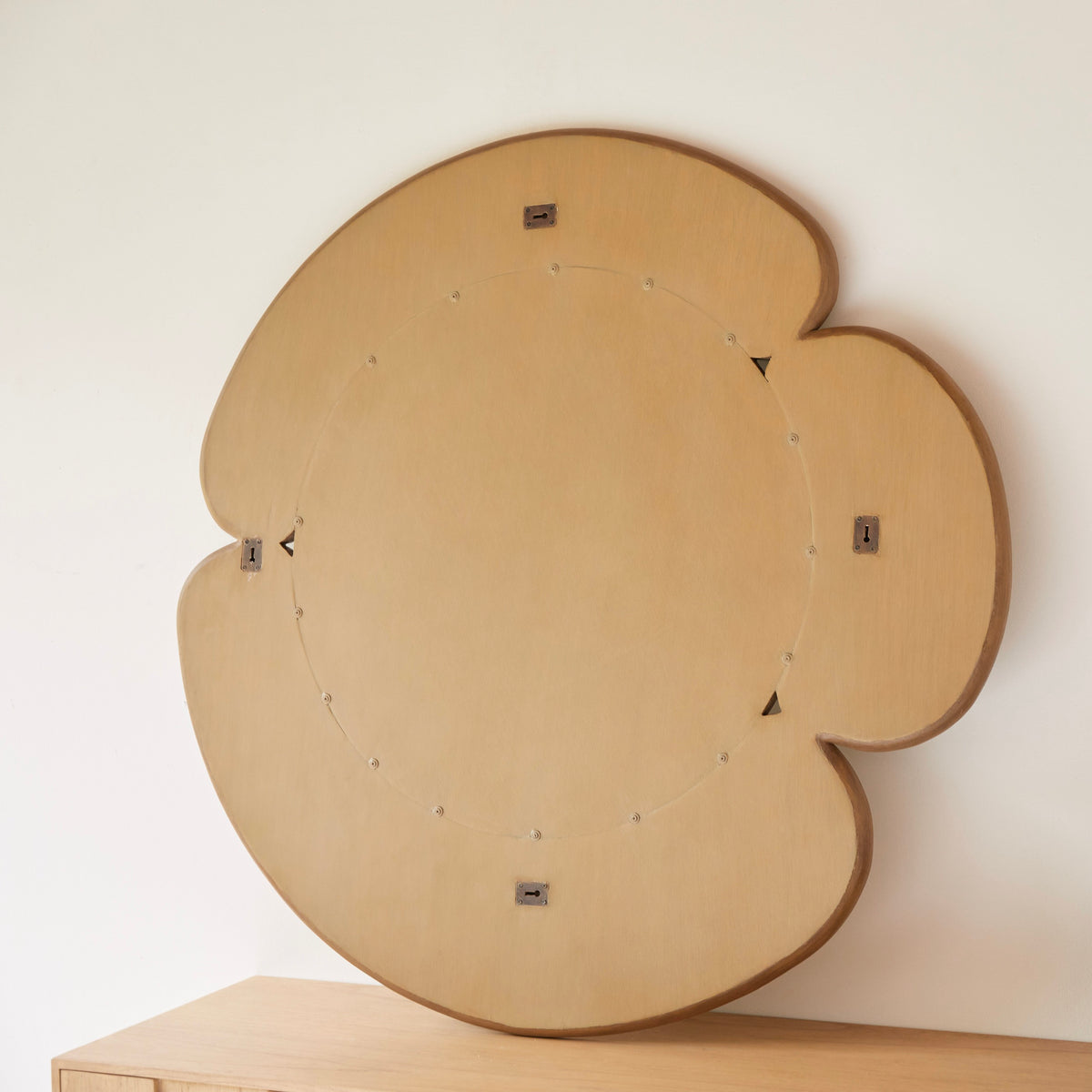 Sara - Miroir Rond - Mindi Clair - Naturel