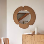Sara - Miroir Rond - Mindi Clair - Naturel