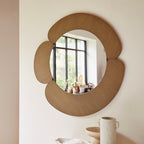 Sara - Miroir Rond - Mindi Clair - Naturel