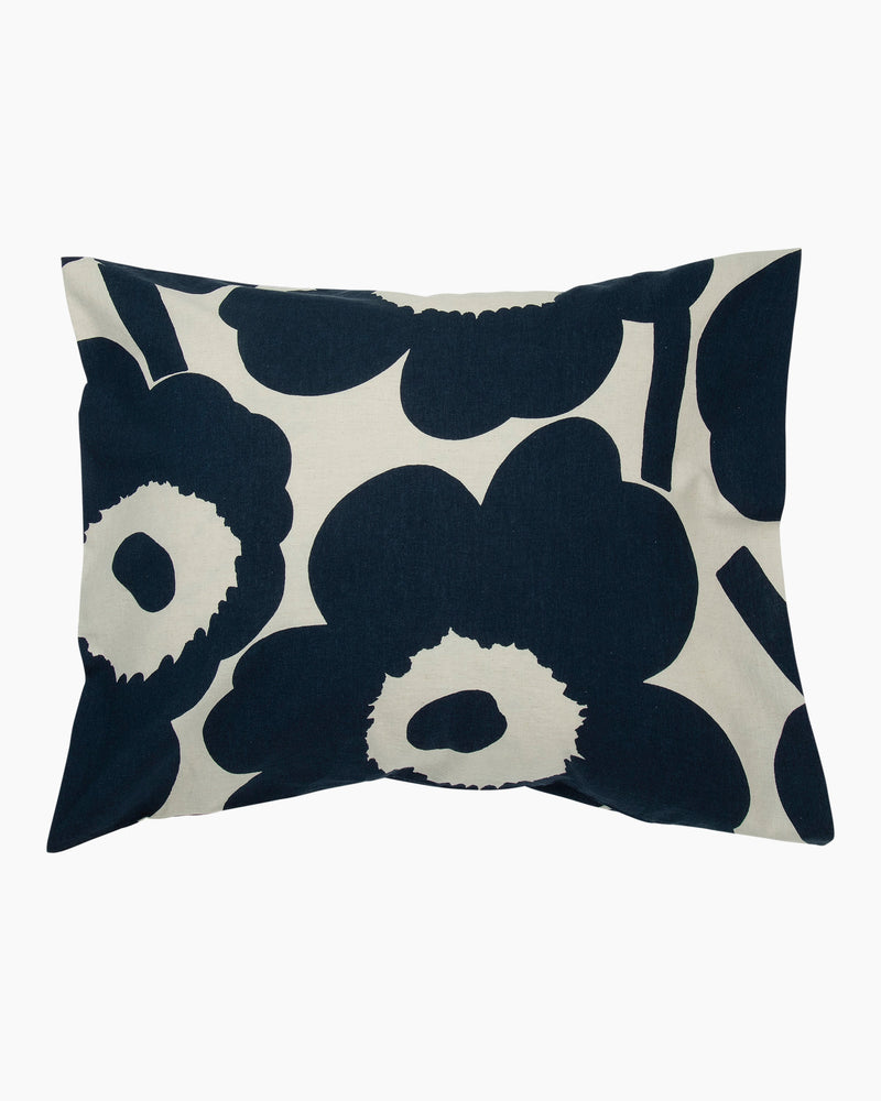 Funda de almohada Unikko - Algodón y azul