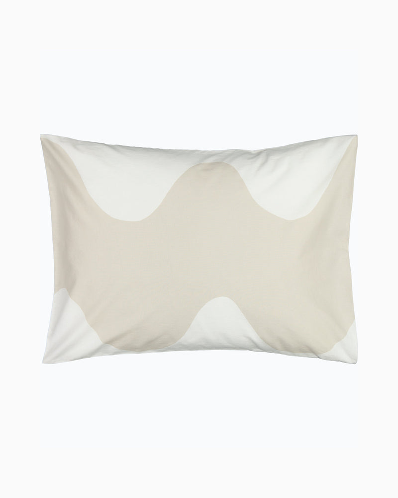 Funda de almohada Lokki - Blanco y Beige