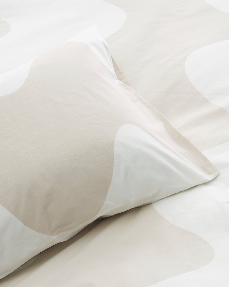 Funda de almohada Lokki - Blanco y Beige