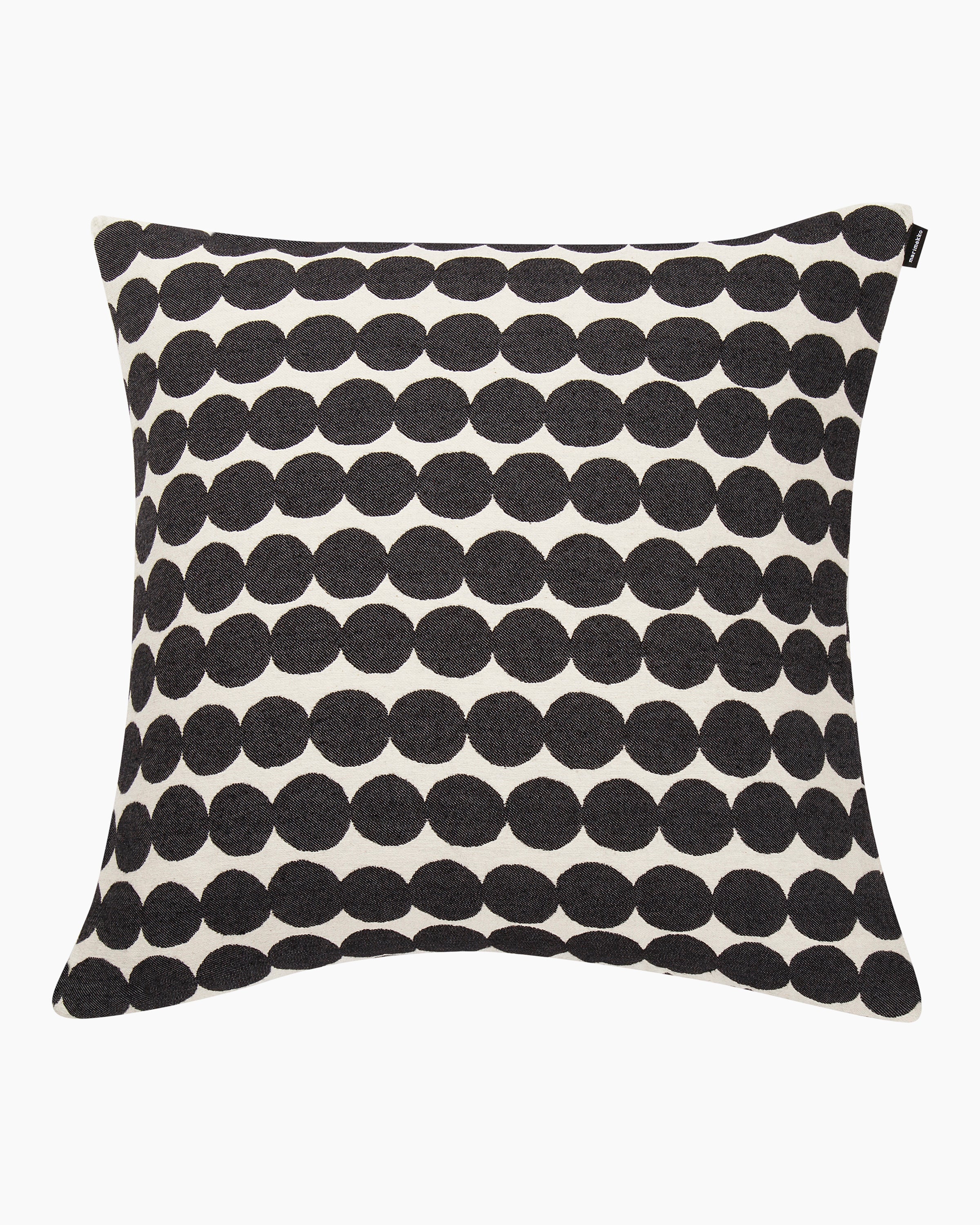 Housse De Coussin Räsymatto - 50X50Cm - Coton & Noir
