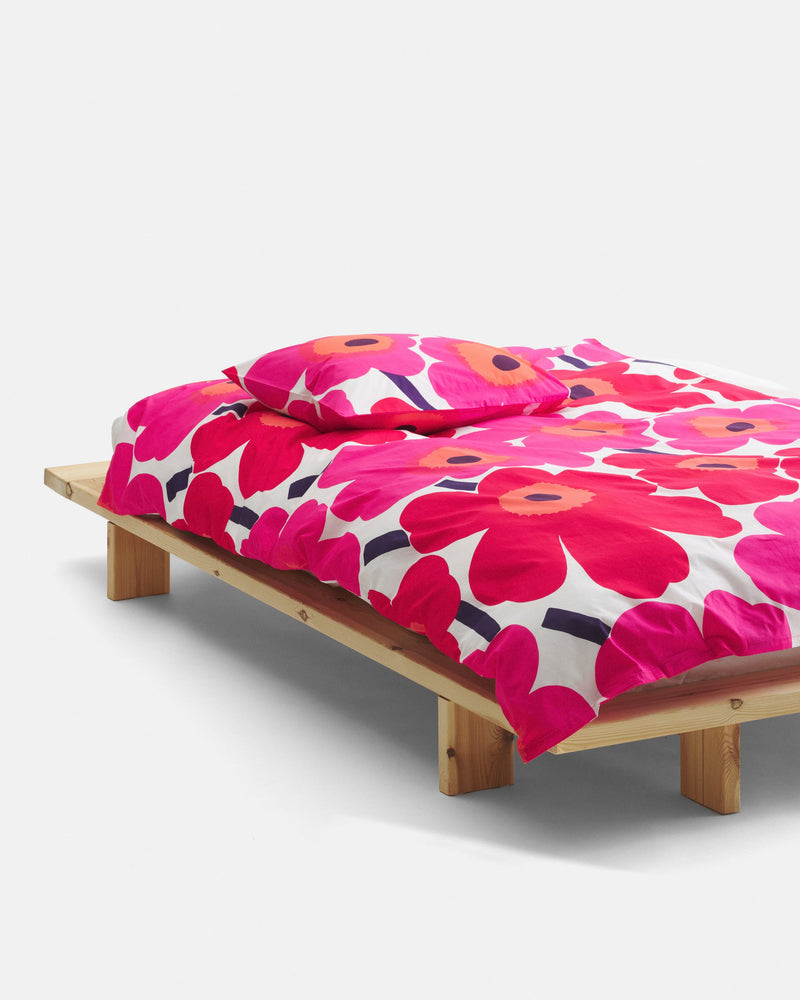 Funda Nórdica Unikko - Blanco y Rojo