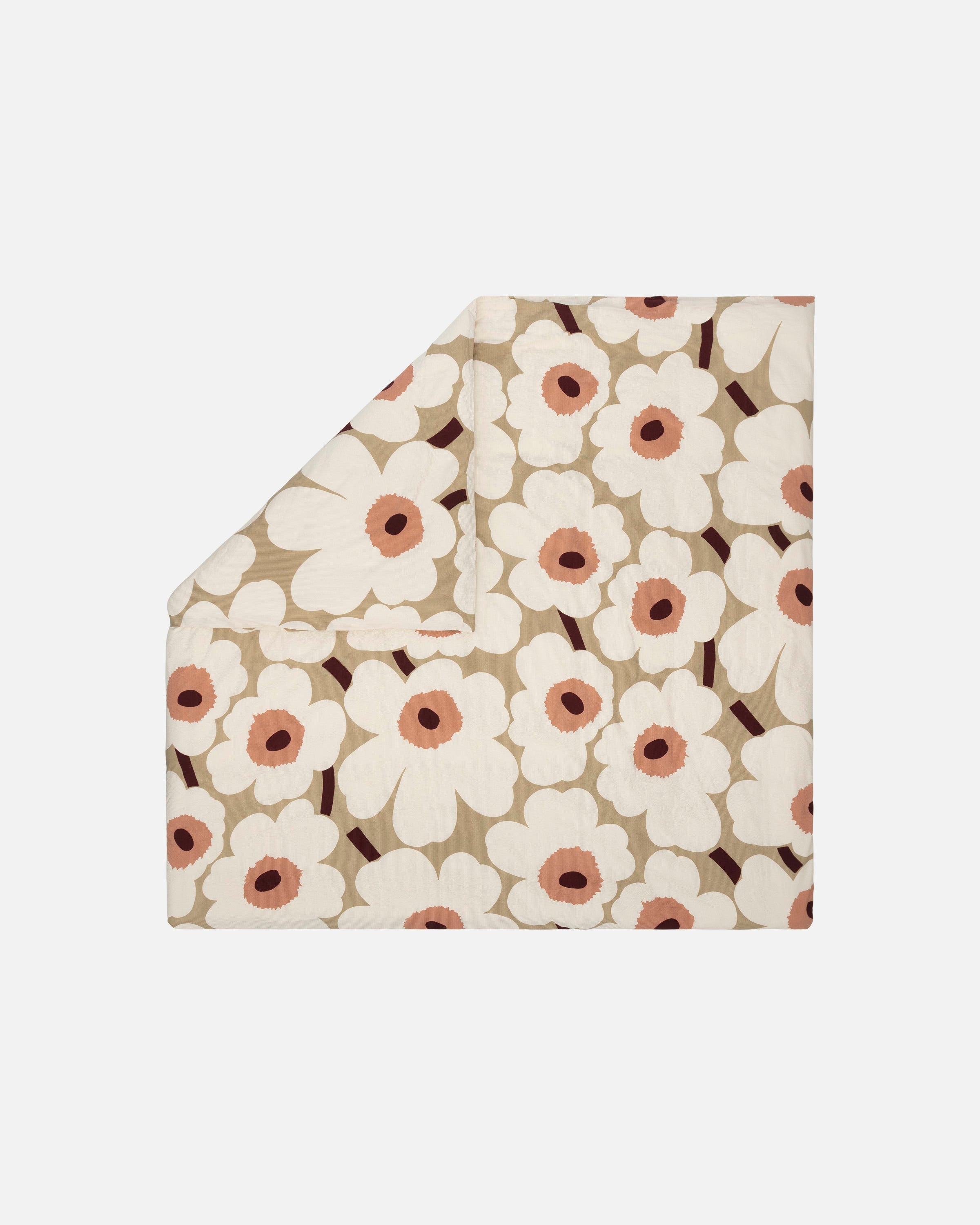 Funda Nórdica Unikko - Beige y Rosa