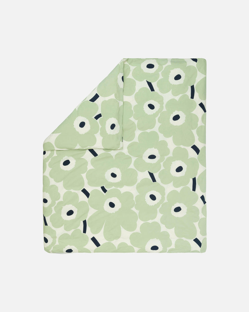 Funda Nórdica Unikko - Blanco y Verde