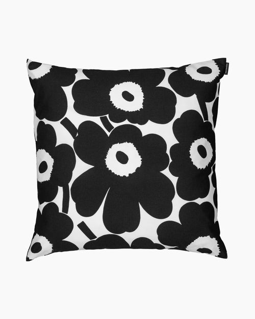 Housse De Coussin Pieni Unikko - 50X50cm - Blanc & Noir