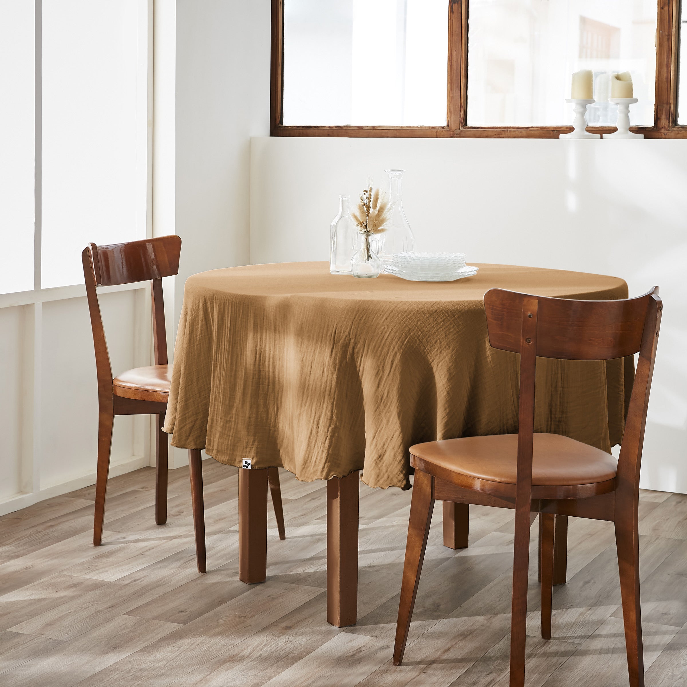 Gaïa - Nappe Ronde - Camel
