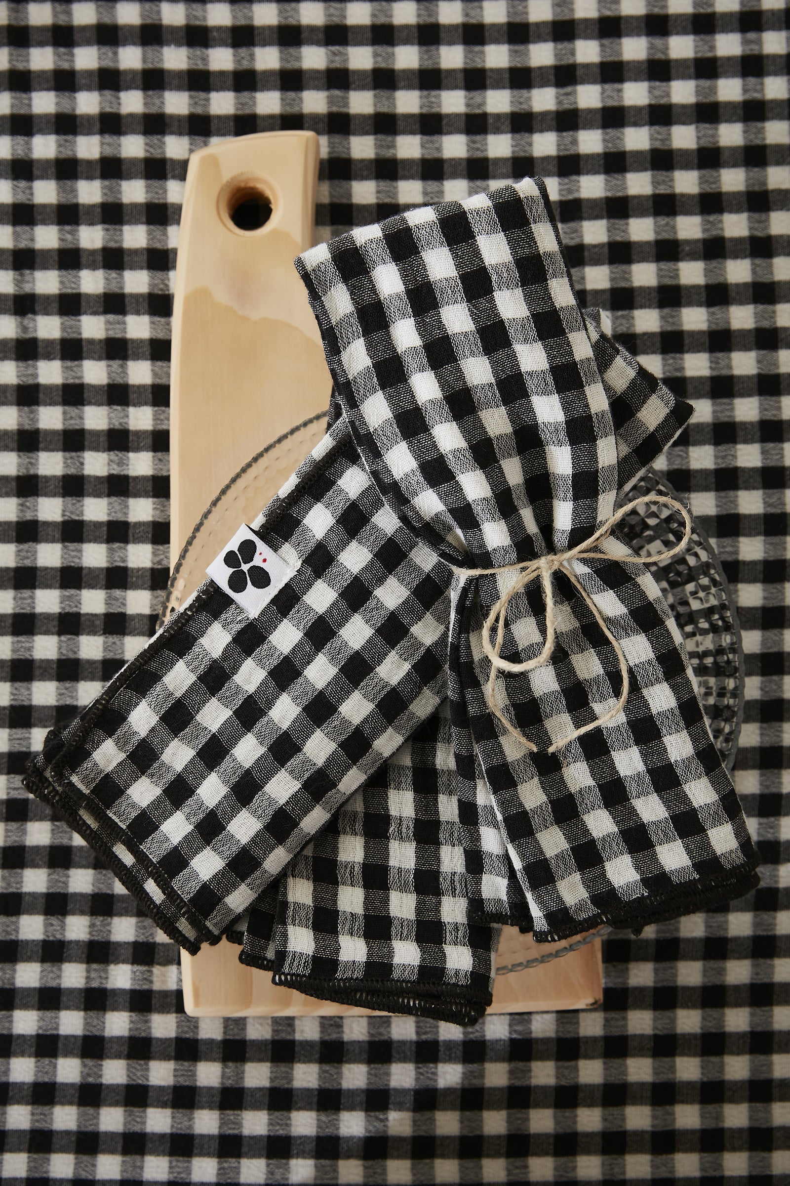 Vickie - Lot De 3 Serviettes - Gaze De Coton - Truffe