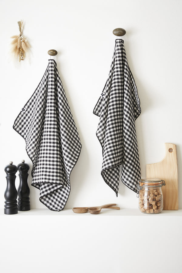 Vickie - Lot De 2 Essuie-Mains - Gaze De Coton - Truffe