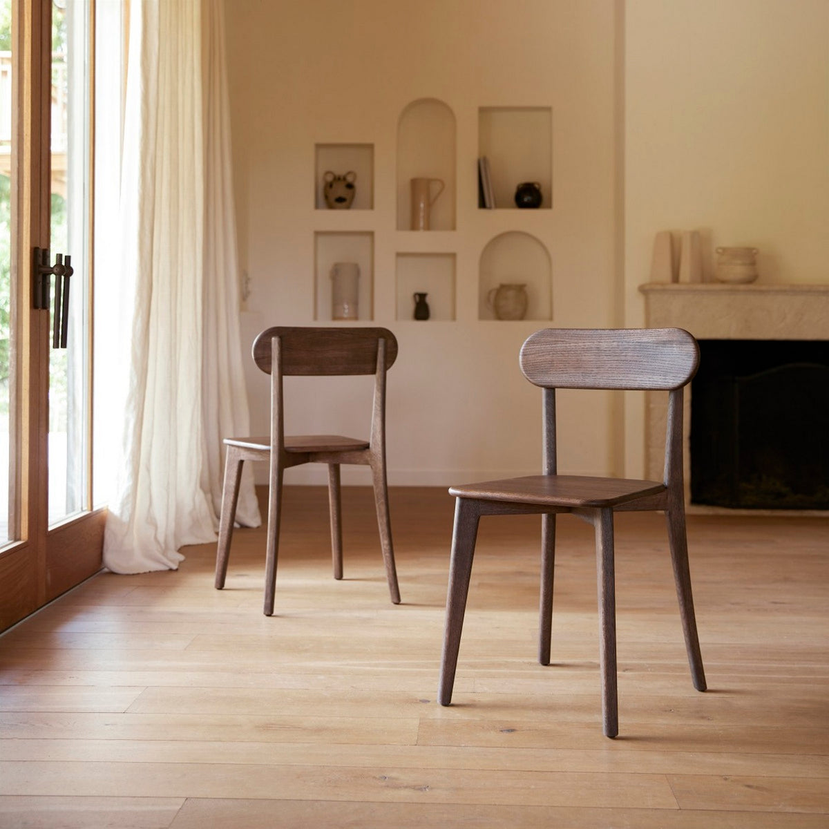 Abel - Ensemble De 2 Chaises - Chêne - Marron