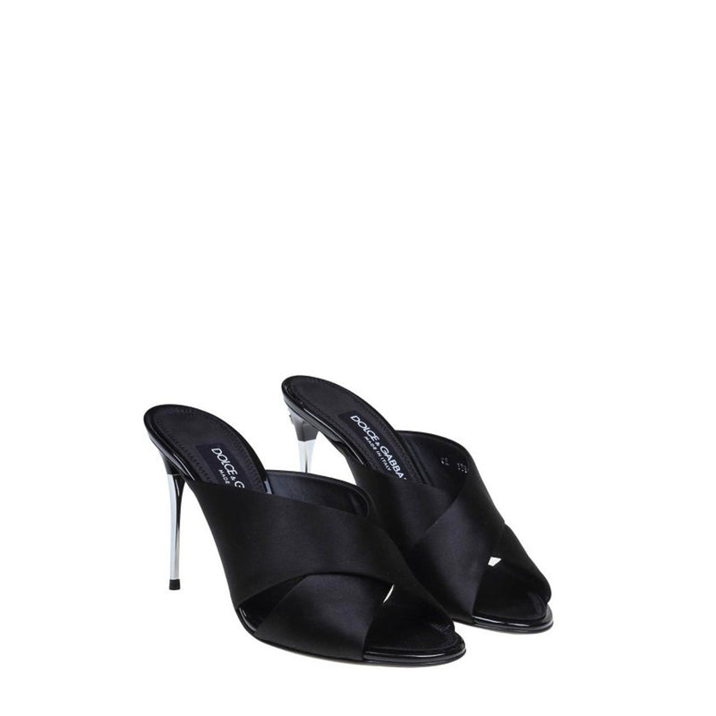 Sandales - Dolce & Gabbana Keira Satin - Black
