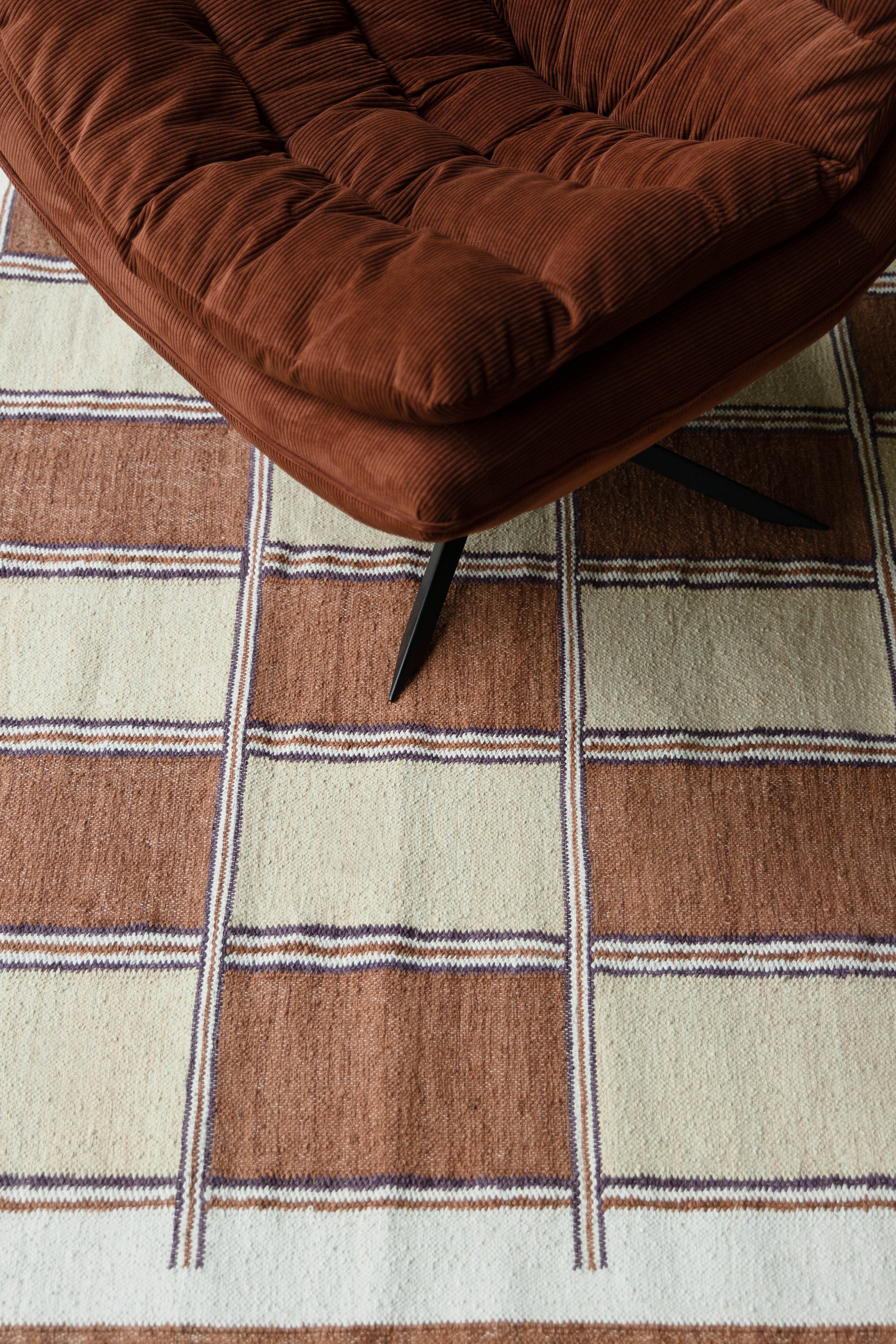 Gambit - Tapis - Coton - Beige/Terracotta