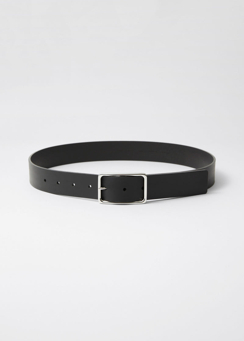 Belt S Rosalie Belt Mid Waist - Black - Women