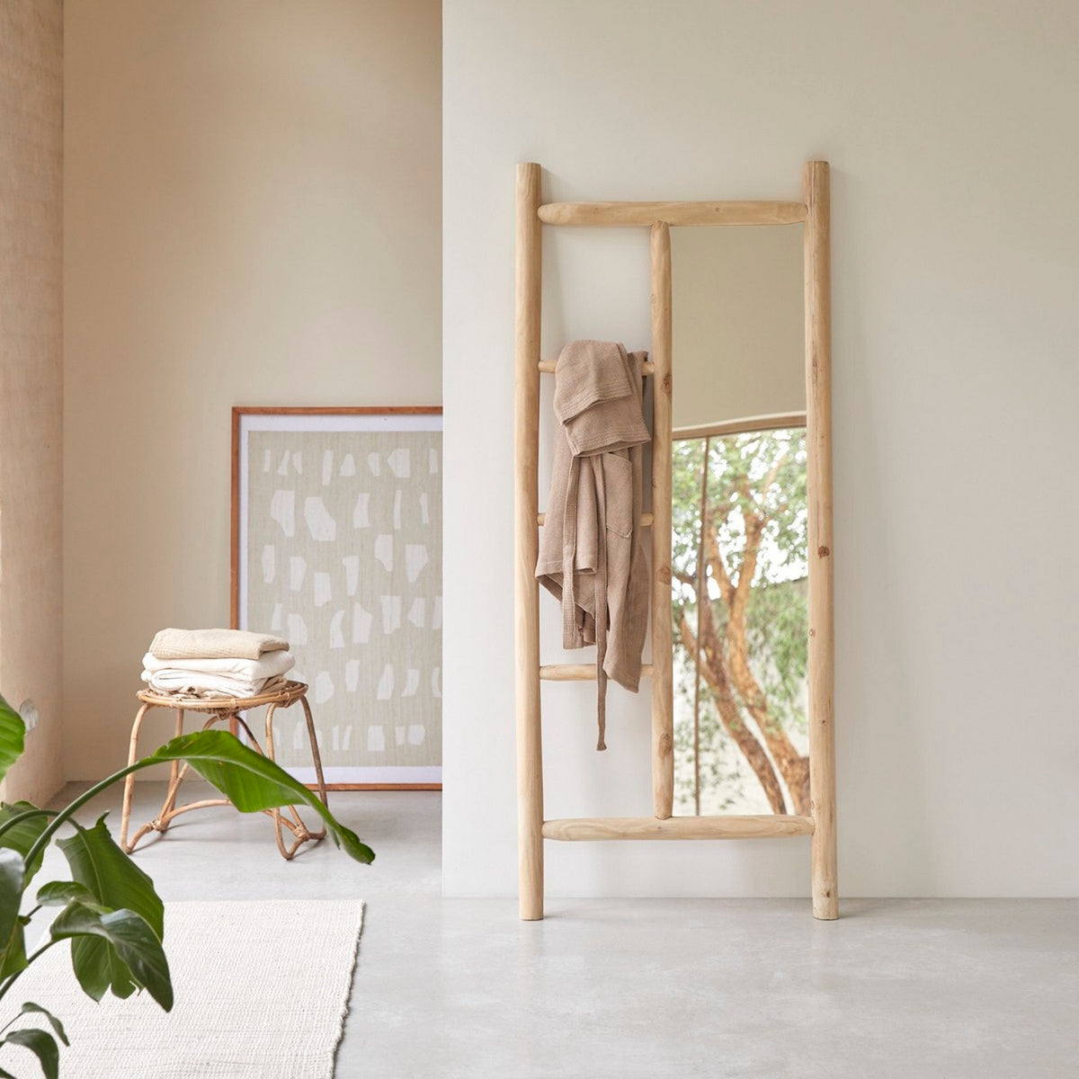 Marcel - Miroir Psyché - Teck - Naturel