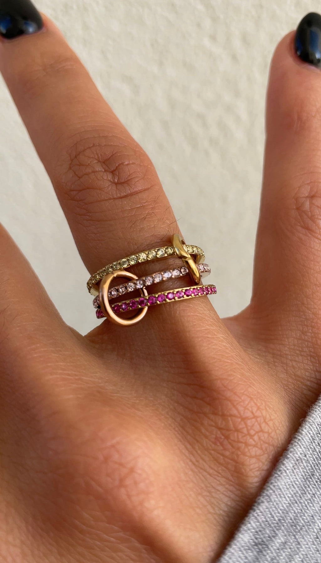 Anello alta moda colorato
