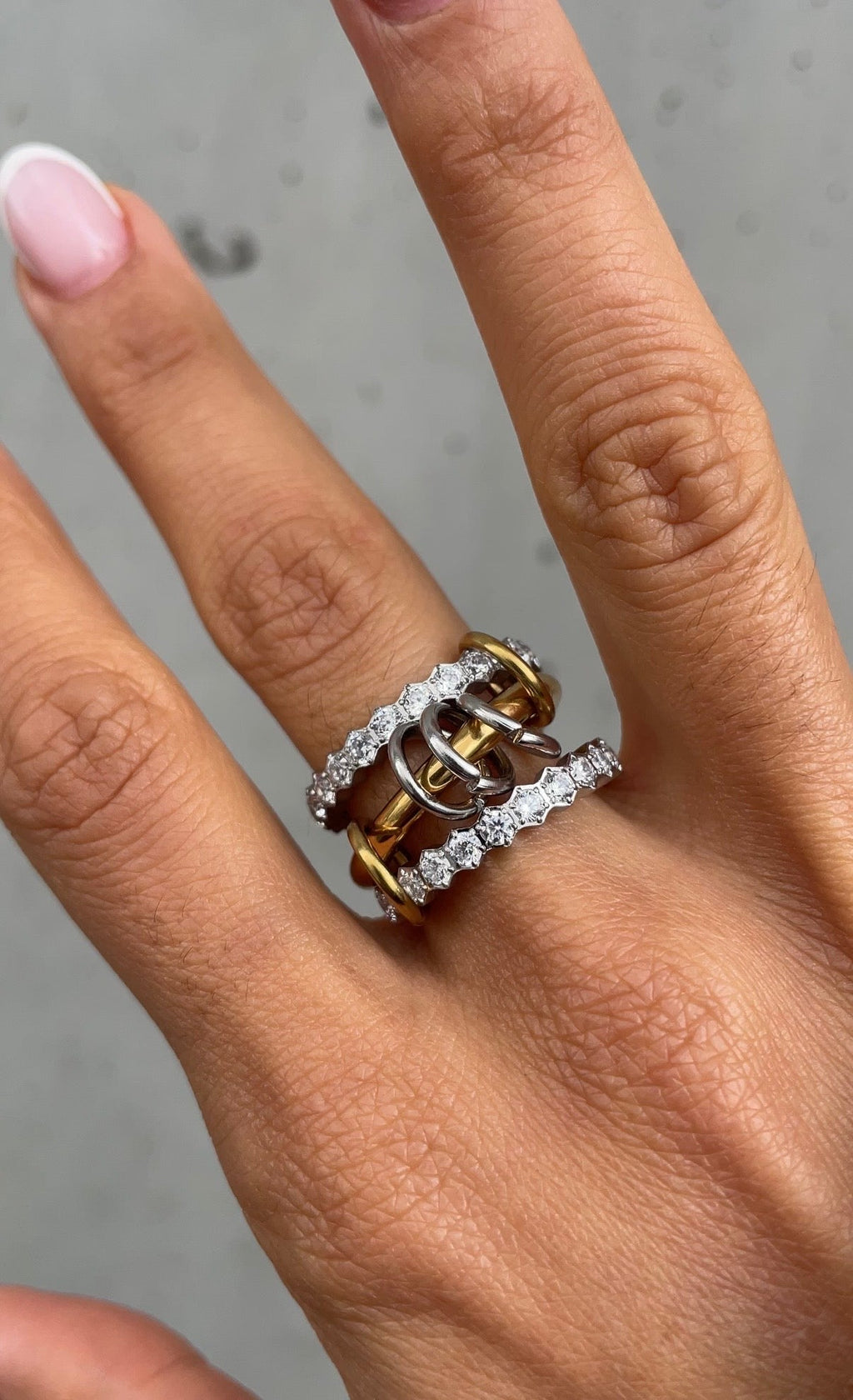 Couture Grunge Gemstone Ring