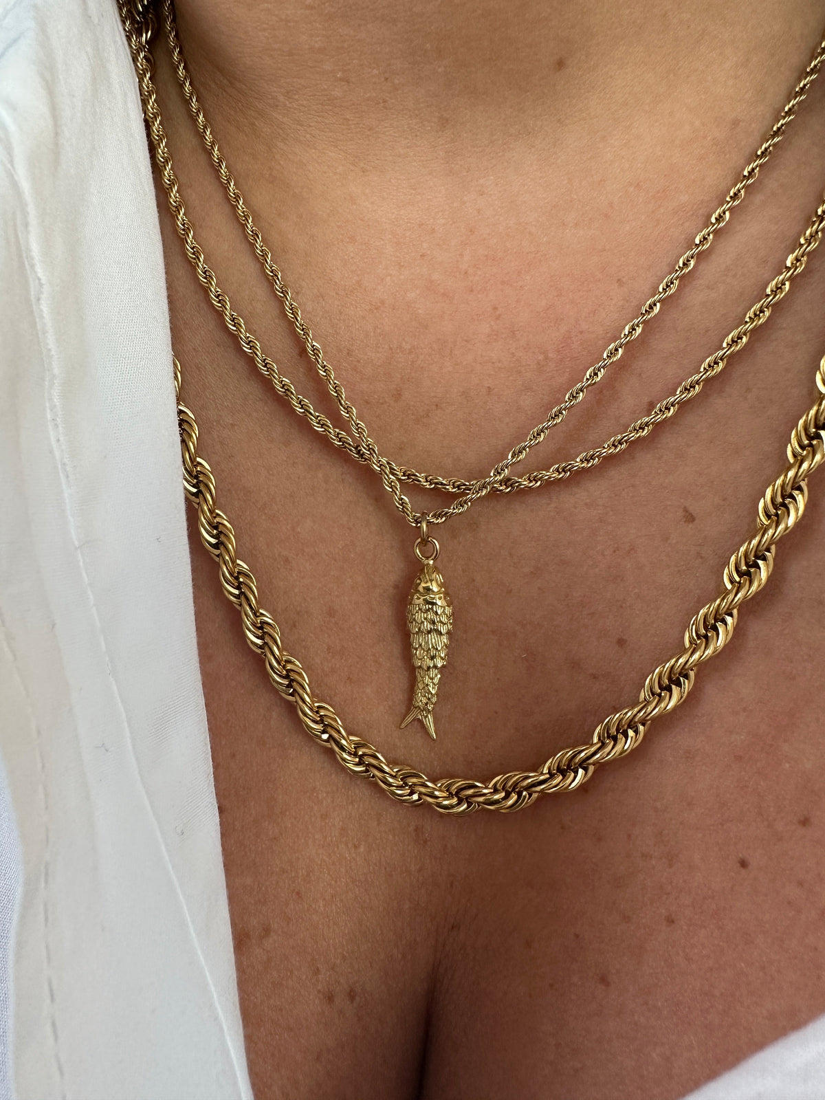 Collier Petit Poisson - Doré Ou Argent