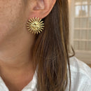 Boucles D'Oreilles Soleil - Les Boucles - Doré Ou Argent