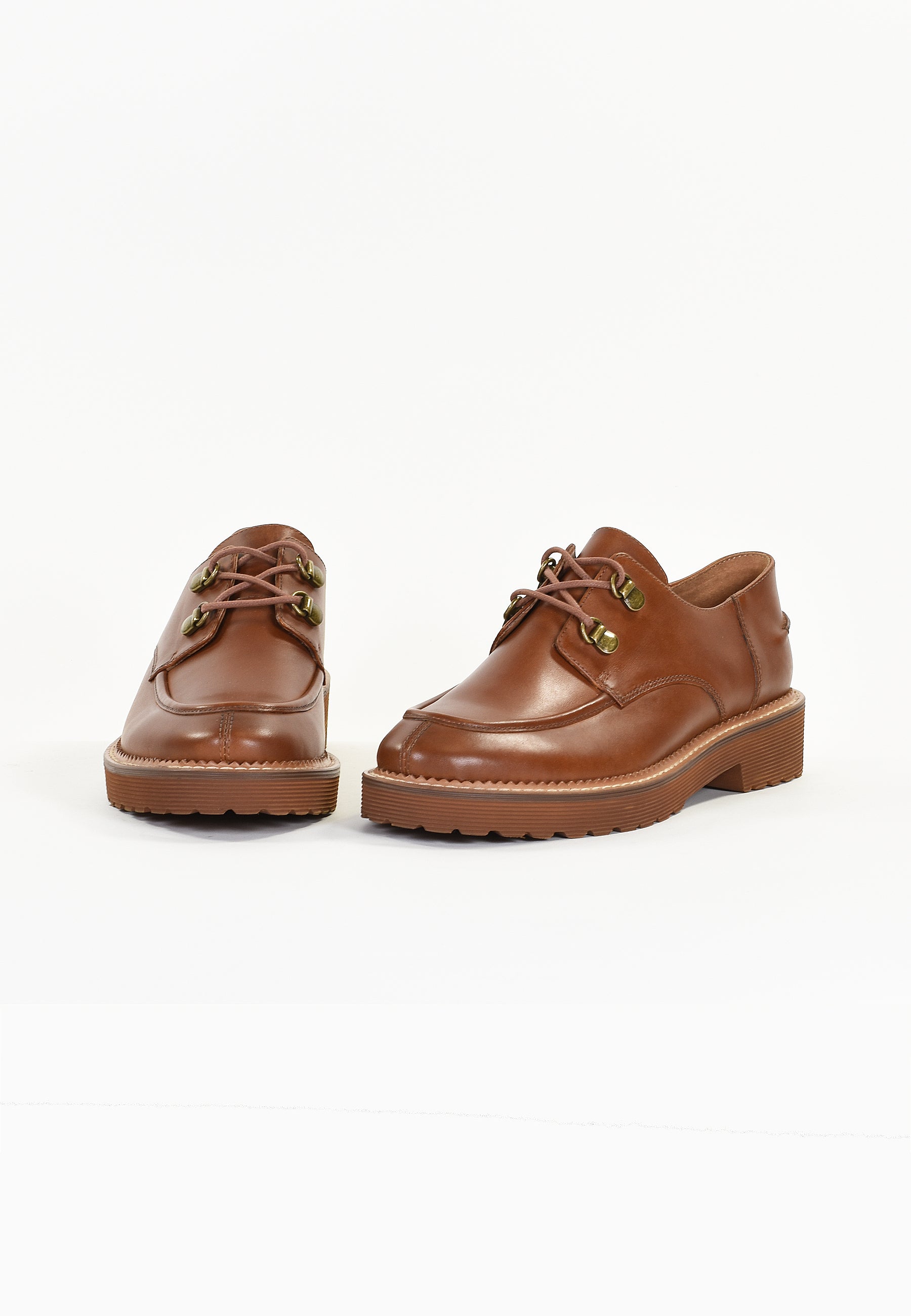 Coreo Derby Shoes - Cognac
