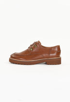 Coreo Derby Shoes - Cognac
