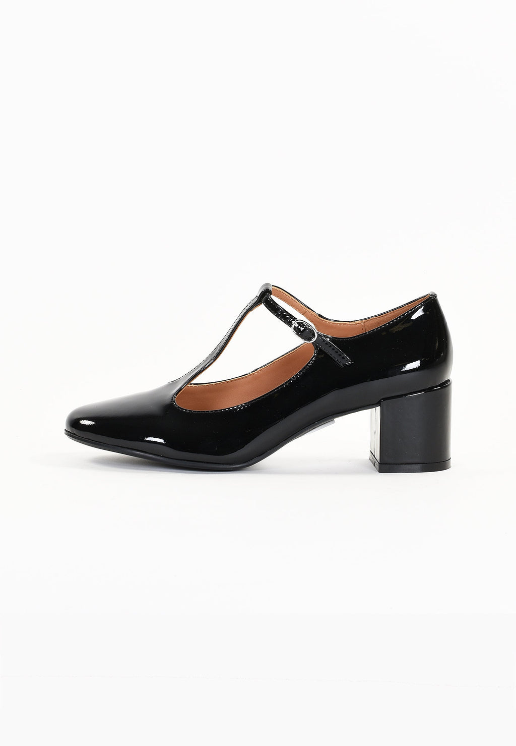 Linaria Court Shoes - Black Patent