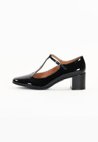 Linaria Court Shoes - Black Patent