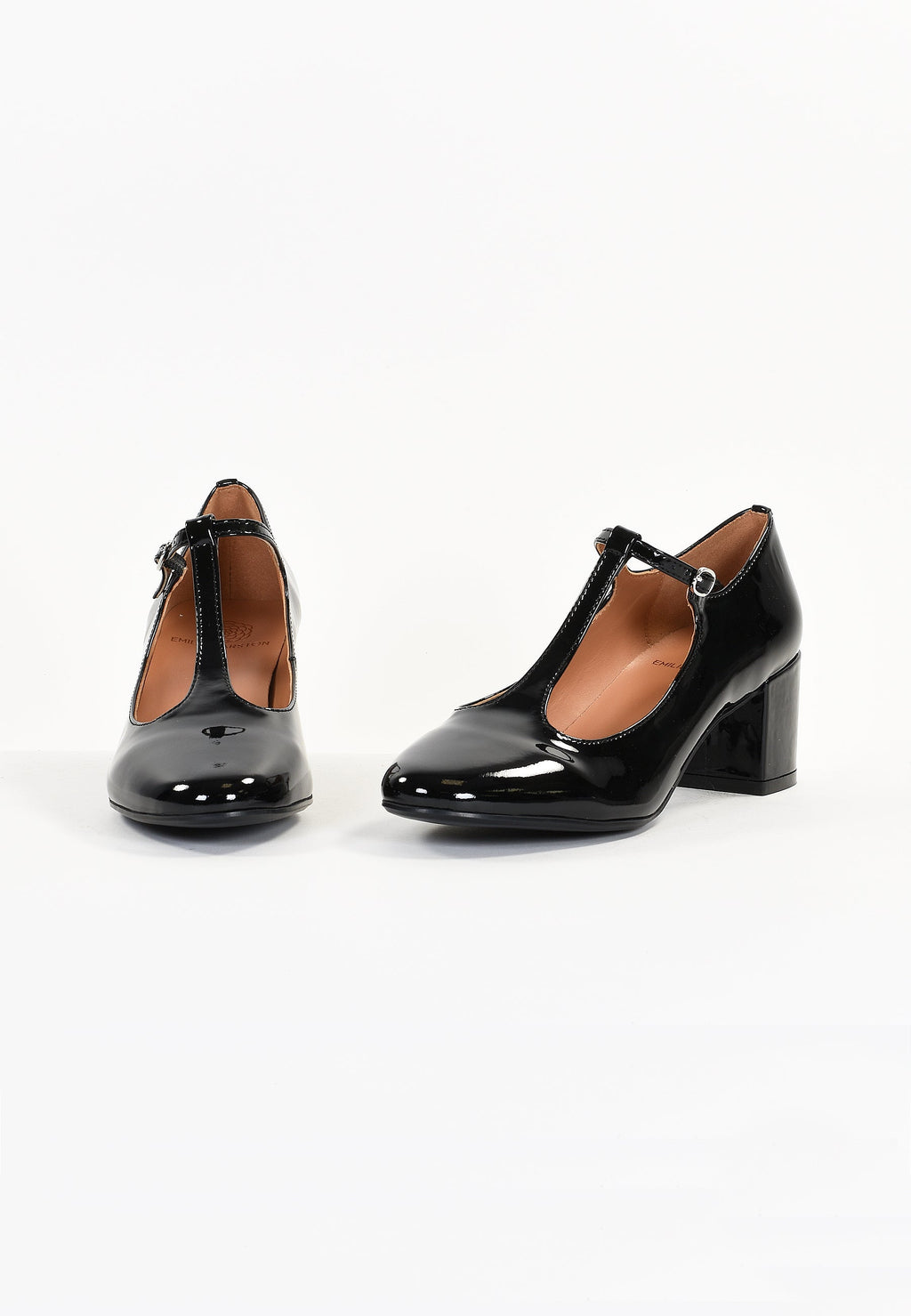 Linaria Court Shoes - Black Patent